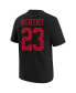 Toddler Boys and Girls Christian McCaffrey Black San Francisco 49ers Super Bowl LVIII Player Name and Number T-shirt