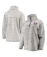 Women's Gray New York Islanders Sherpa Quarter-Zip Pullover Jacket
