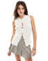 Фото #1 товара Miss Selfridge knitted waistcoat with button detailing