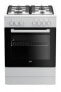 Фото #2 товара BEKO FSE62120DW - Freestanding cooker - Black,White - Rotary - White - Top right / left - Gas