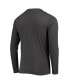 ფოტო #4 პროდუქტის Men's Red, Heathered Charcoal Distressed Utah Utes Meter Long Sleeve T-shirt and Pants Sleep Set