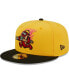 Фото #2 товара Men's Yellow, Black Perros Calientes de Akron Copa De La Diversion 59FIFTY Fitted Hat