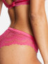 Фото #4 товара ASOS DESIGN Leanna satin brief with lace in pink