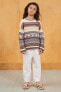 Limited edition jacquard knit sweater