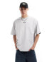 Фото #2 товара Aape By A Bathing Ape over sized t-shirt with cut and sew detail in grey