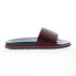 Фото #1 товара Robert Graham Adrift RG5630F Mens Brown Leather Slip On Slides Sandals Shoes 12