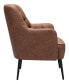 Фото #4 товара 35" Steel, Polyester Tasmania Boho Chic Accent Chair