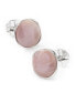 ფოტო #1 პროდუქტის Men's Sterling Silver Classic Formal Mother of Pearl Cufflink