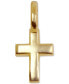 Mini Cross Charm in 14k Gold