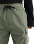 Фото #3 товара Calvin Klein Jeans washed cargo shorts in olive green