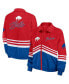 ფოტო #1 პროდუქტის Women's Red Distressed Buffalo Bills Vintage-Like Throwback Windbreaker Full-Zip Jacket