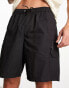 Фото #3 товара New Look zip pocket cargo shorts in black