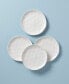 Фото #2 товара Bay Solid Colors 4 Piece Accent Plate Set, Service for 4
