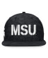 Бейсболка Top of the World для мужчин черного цвета Michigan State Spartans OHT Military-Inspired Appreciation Troop Snapback Hat. - фото #2