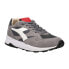 Фото #2 товара Diadora Eclipse Italia Lace Up Mens Grey Sneakers Casual Shoes 177154-75147