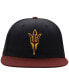 ფოტო #4 პროდუქტის Men's Black, Maroon Arizona State Sun Devils Team Color Two-Tone Fitted Hat