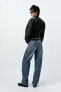 Mid-rise tailored balloon jeans