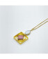 ფოტო #3 პროდუქტის Pink and White Art Deco Necklace