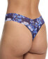 Printed Signature Lace Original Rise Thong Underwear