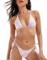 Фото #1 товара Billabong catch the sun triangle bikini top in lilac