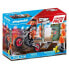 Фото #2 товара PLAYMOBIL Starter Pack Stuntshow Moto With Fire Wall