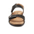 Фото #3 товара Trotters Romi T2118-001 Womens Black Leather Slingback Sandals Shoes