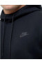 Sportswear Tech Fleece Pullover Hoodie Siyah Erkek Sweatshirt
