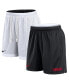 Фото #1 товара Men's White/Black Georgia Bulldogs Primetime Reversible Performance Shorts