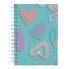 Фото #1 товара TOTTO A5 Lined Cover Painted Hearts Notebook