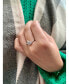 ფოტო #3 პროდუქტის Dazzling Star kissed Duo Design Sterling Silver Diamond Women Ring