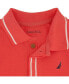 ფოტო #3 პროდუქტის Little Boys Tipped Pique Polo Shirt and Prewashed Twill Shorts, 2 Pc Set