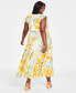 ფოტო #2 პროდუქტის Plus Size Printed Flutter-Sleeve Tiered Maxi Dress