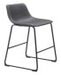 39" each, Set of 2 Steel, Polyurethane Smart Bar Chair