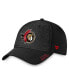 Фото #1 товара Men's Black Ottawa Senators Authentic Pro Rink Flex Hat