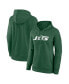 Women's Green New York Jets Primary Logo Pullover Hoodie