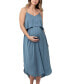 Maternity Nursing Slip Satin Dress