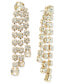 ფოტო #1 პროდუქტის Gold-Tone Crystal Layered Drop Earrings, Created for Macy's