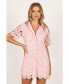 Фото #9 товара Women's Tallie Button Up Mini Dress