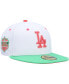 ფოტო #2 პროდუქტის Men's White, Green Los Angeles Dodgers Watermelon Lolli 59FIFTY Fitted Hat