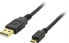Фото #1 товара Deltaco USB 2.0 USB-kabel 1m Sort - Cable - Digital