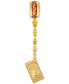 Gold-Tone Ketchup Packet, Fries & Hot Dog Mismatch Linear Drop Earrings