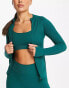 HIIT essential seamless full zip up top