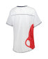 Фото #4 товара Women's White Boston Red Sox Perfect Game V-Neck T-shirt