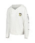 ფოტო #3 პროდუქტის Women's White Pittsburgh Penguins Accord Hacci Long Sleeve Hoodie T-shirt
