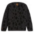 Фото #3 товара Puma Hoops Sherpa V Neck Long Sleeve Sweater X Cheetah Mens Black, Grey 6258690