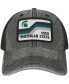 ფოტო #3 პროდუქტის Men's Black Michigan State Spartans Sun & Bars Dashboard Trucker Snapback Hat