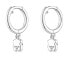 Фото #3 товара Original silver dangling earrings New Silueta 1003386200