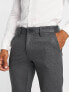 Фото #3 товара Only & Sons slim fit smart herringbone jersey trousers in grey