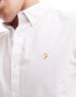 Farah brewer short sleeve shirt in white