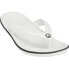 Фото #1 товара Crocs Crocband Flip Flops Men's Size 11 White Lightweight and Waterproof